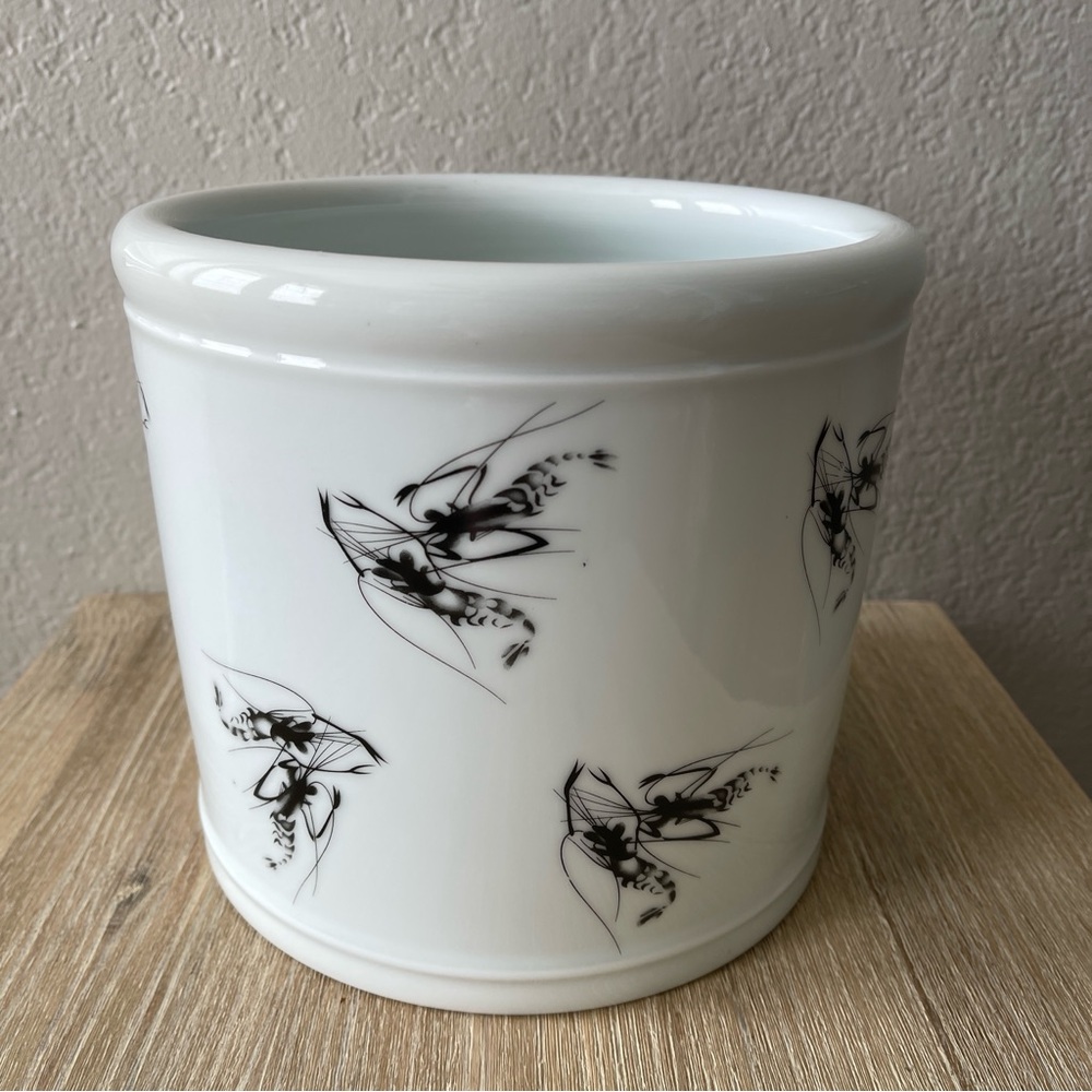 Shrimp Executive Porcelain Large Pen Holder for Desk  by Qi Baishi Price Firm $5